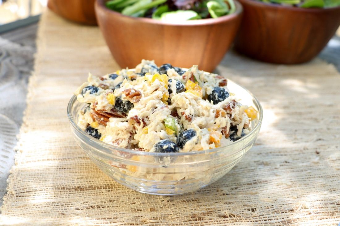 Blueberry Pecan Chicken Salad Kiss In The Kitchen