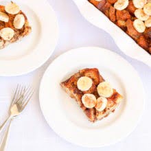 Banana Maple French Toast Bake