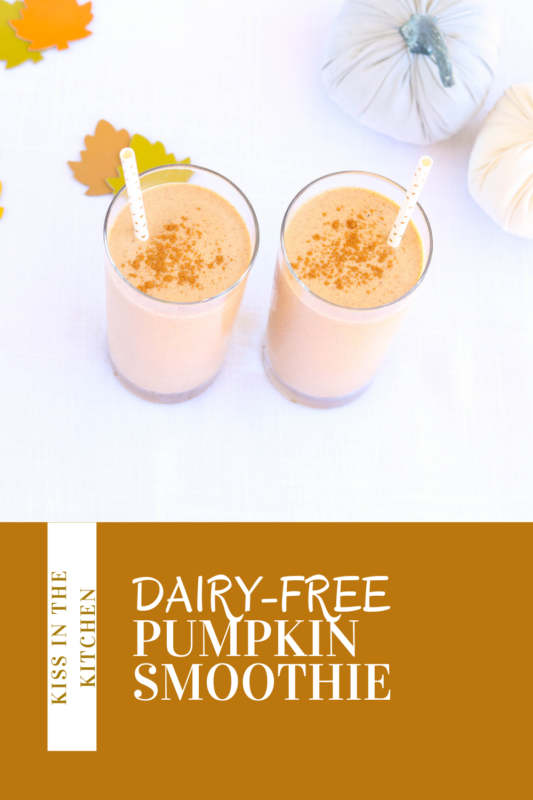 Dairy Free Pumpkin Smoothie Pin