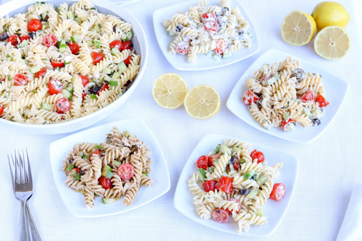 Pasta Salad with 4 Dressing Options