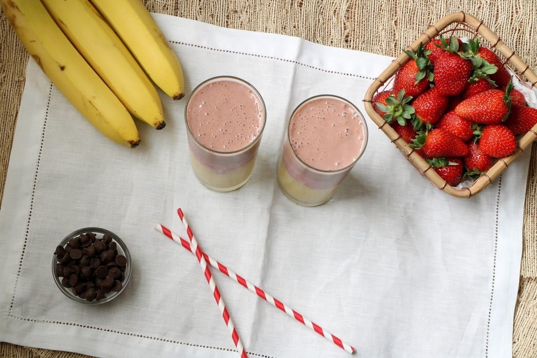 Banana Split Smoothie Kiss In The Kitchen 8869