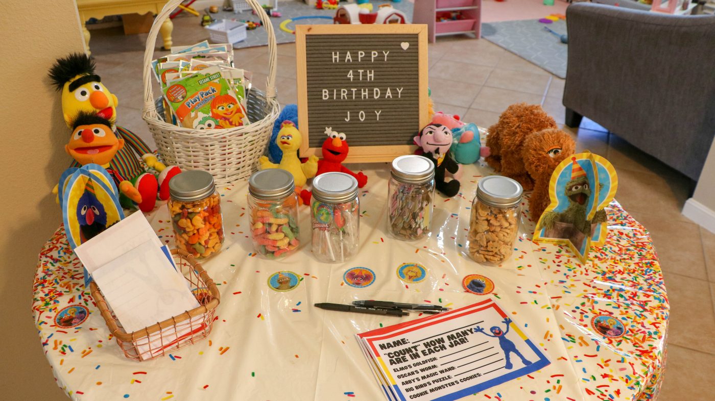 Sesame Street Birthday Table